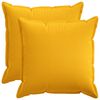 vidaXL Pude 2 stk. HOUTEN Lys Gul 80 x 80 cm Faux Linned