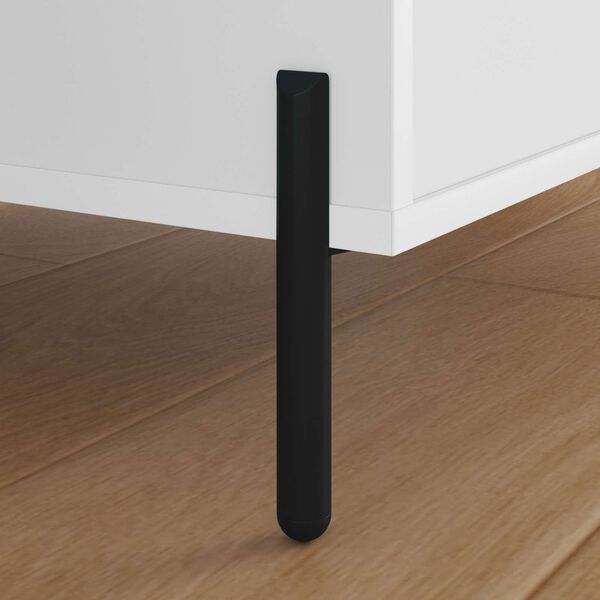 vidaXL M&oslash;belben 12 pcs Sort 66 x 36 x 160 mm Jern