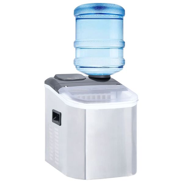 vidaXL isterningemaskine 20 kg/24 t. rustfrit st&aring;l