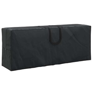 vidaXL Udend&oslash;rs Opbevaringspose Sort 125 x 32 x 50 cm 420D Oxford Stof
