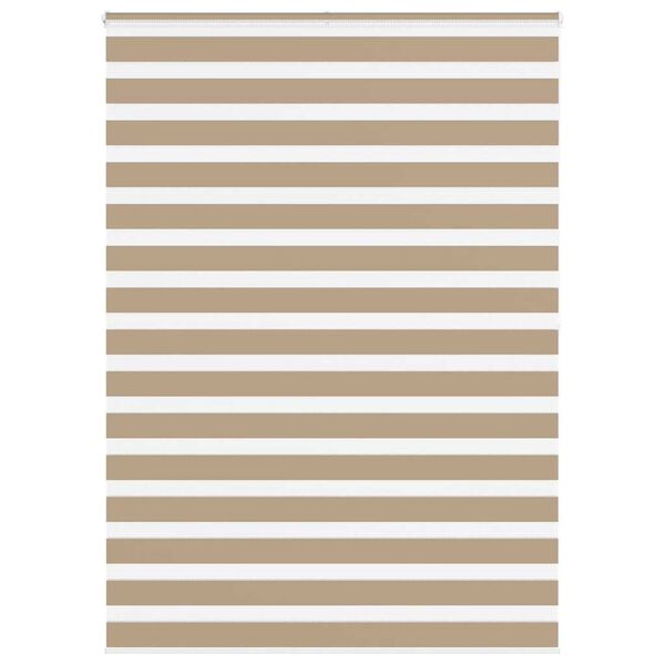 vidaXL zebragardin sandbrun 165x200 cm stofbredde 160,9 cm polyester