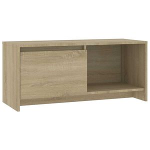 vidaXL tv-bord 90x35x40 cm konstrueret tr&aelig; sonoma-eg