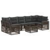 vidaXL Havesofa S&aelig;t 8 stk. Gr&aring; polyrattan
