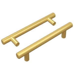 vidaXL Skab H&aring;ndtag 2 stk. Guld 150 mm Rustfrit st&aring;l