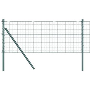 vidaXL Eurohegn Ground Fix 10 x 0,6 m PVC-belagt st&aring;l Gr&oslash;n Mesh