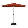 vidaXL Haveparasol med LED lys og fod 300 x 300 cm Polyester
