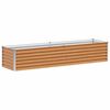 vidaXL H&oslash;jbed Lys Brun 195 x 50 x 36 cm Galvaniseret st&aring;l