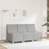 vidaXL modul&aelig;r sofa uden arml&aelig;n skygr&aring; 55 cm stof