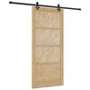 vidaXL Skyded&oslash;r ORKDAL 93 x 202 cm Konstrueret tr&aelig; Naturfarvet og sort