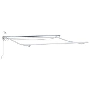 vidaXL Markiseramme Hvid 350 x 250 cm Aluminium