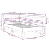 vidaXL seng med reol uden madras 75x190 cm massivt fyrretr&aelig;