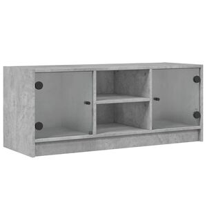 vidaXL skab med glasl&aring;ger 102x37x42 cm betongr&aring;