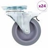 vidaXL drejehjul 24 stk. 75 mm