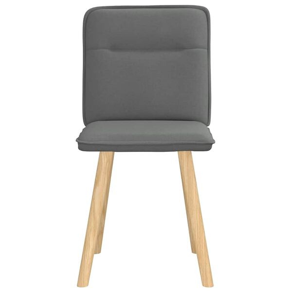 vidaXL spisebordsstole 2 stk. stof mørkegrå