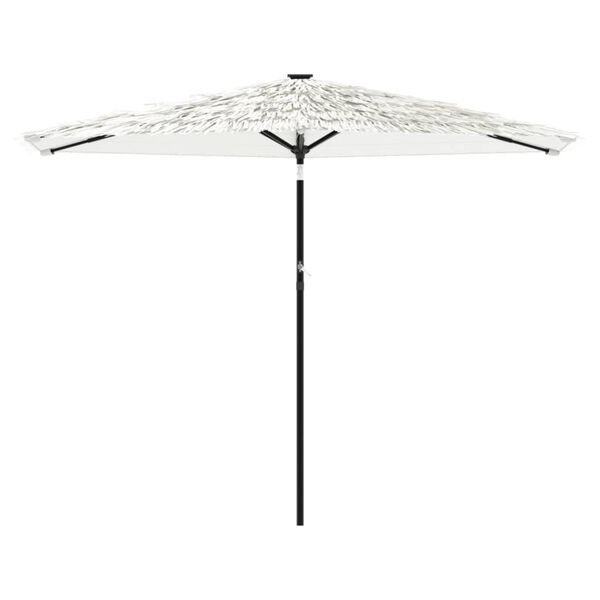 vidaXL haveparasol med st&aring;lstang 288x288x225 cm hvid