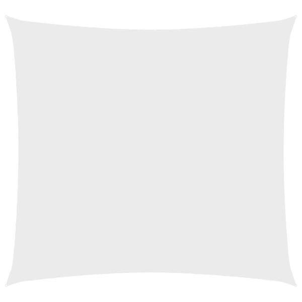 vidaXL solsejl 2,5x2,5 m firkantet oxfordstof hvid