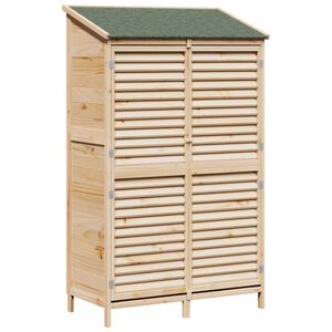 vidaXL Have Skur Naturfarvet 106 x 56 x 176,5 cm Massivt Fyrretr&aelig;