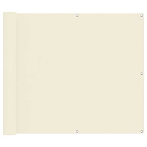 vidaXL Altan Sk&aelig;rm Creme 100 x 500 cm Oxford stof