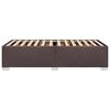 vidaXL Sengeramme uden madras M&oslash;rkebrun 100x200 cm Stof