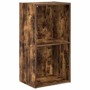 vidaXL bogreol 40x30x77 cm konstrueret tr&aelig; r&oslash;get egetr&aelig;sfarve