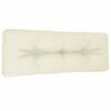 vidaXL pallehynde 120x40x12 cm stof cremehvid