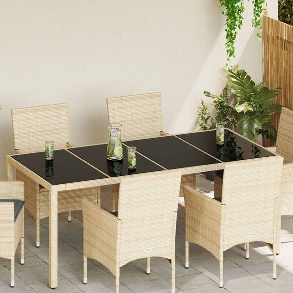 vidaXL Bordplade 4 pcs Sort Glas