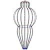 vidaXL Julefinial lys 320 LED'er Flerfarvet Dia. 40 x 75 cm