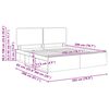 vidaXL Sengestel med hovedg&aelig;rde R&oslash;get eg 200 x 200 cm Massiv fyrretr&aelig;