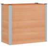 vidaXL H&oslash;jbed Brun 100 x 50 x 91 cm alu.