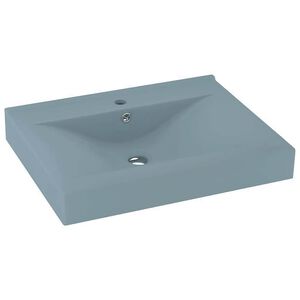 vidaXL luksuri&oslash;s h&aring;ndvask m. vandhanehul 60x46 cm keramisk mat lysebl&aring;
