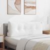 vidaXL Rygpude Hvid 120 x 24 x 50 cm Stof
