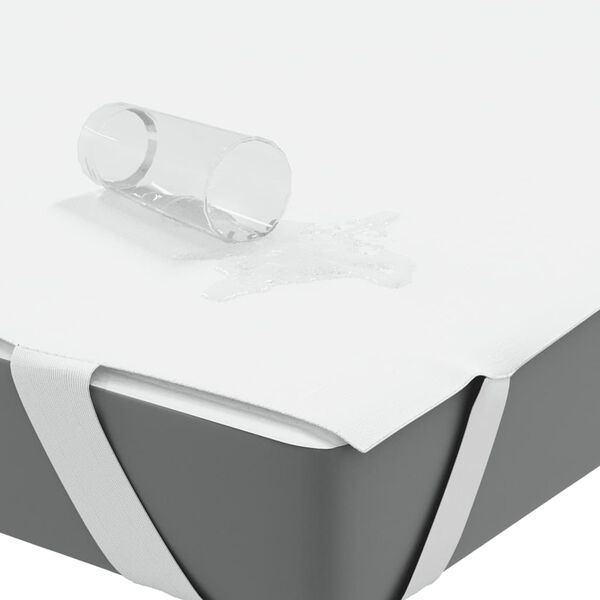 vidaXL madrasbeskytter 90x220 cm vandtæt hvid