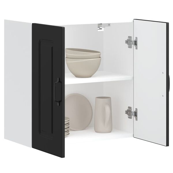 vidaXL k&oslash;kkenv&aelig;gskab Kalmar konstrueret tr&aelig; sort