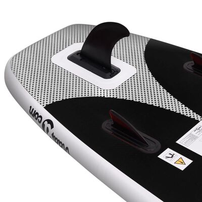vidaXL oppusteligt paddleboardsæt 330x76x10 cm sort