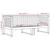 vidaXL daybed uden madras 90x200 cm massivt fyrretræ hvid