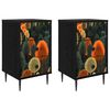 vidaXL Natskab ZAANDAM 2 stk. Sort eg 36 x 33 x 61 cm Konstrueret tr&aelig;