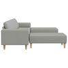 vidaXL Stue Sofa 3 pcs Skygr&aring; Polyester