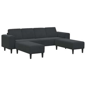 vidaXL Stue Sofa 3 pcs Sort