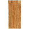 vidaXL bordplade til toiletbord 114x52x2,5 cm massivt akacietr&aelig;