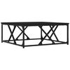 vidaXL sofabord 70x70x30 cm konstrueret træ sort