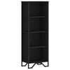 vidaXL bogreol 50x31x137,5 cm konstrueret tr&aelig; sort