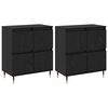 vidaXL Opbevaringsskab 2 stk. Sort eg 60 x 35 x 70 cm