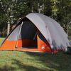 vidaXL Camping telt med tag Grå og orange 320 x 275 x 190 cm taft