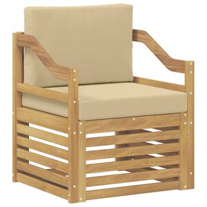 vidaXL Udend&oslash;rs sofagruppe Polyester Hvid og beige