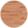 vidaXL bordplade &Oslash;40x4 cm rund massivt b&oslash;getr&aelig;