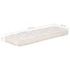 vidaXL hynde til pallesofa 120x40x7 cm beige