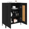vidaXL Sideboard Sort eg 69,5 x 34 x 90 cm Konstrueret tr&aelig;