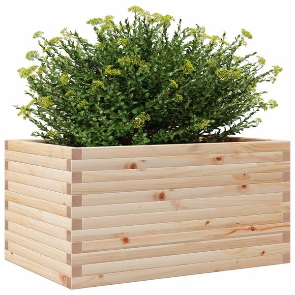 vidaXL plantekasse 90x60x46 cm massivt fyrretr&aelig;