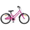 vidaXL B&oslash;rnecykel 24 tommer til 8-12 &aring;r Pink Sort