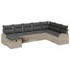 vidaXL Havesofa S&aelig;t 8 stk. Lysegr&aring; polyrattan